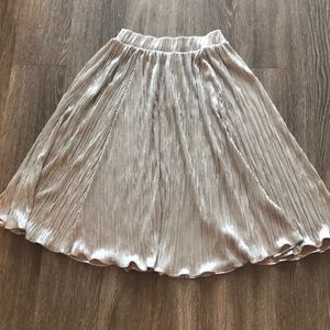 Gold a-line sparkly skirt